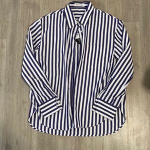 The Frankie Shop - lui striped poplin shirt